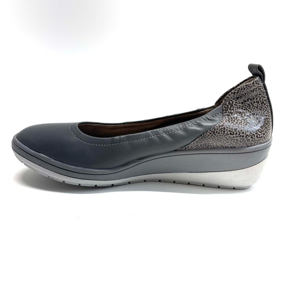 Vionic Gray and Silver Slip-On Flats - Picture 4 of 16